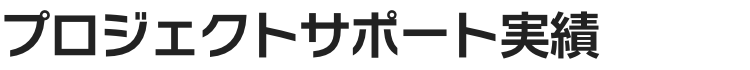 プロジェクトサポート実績